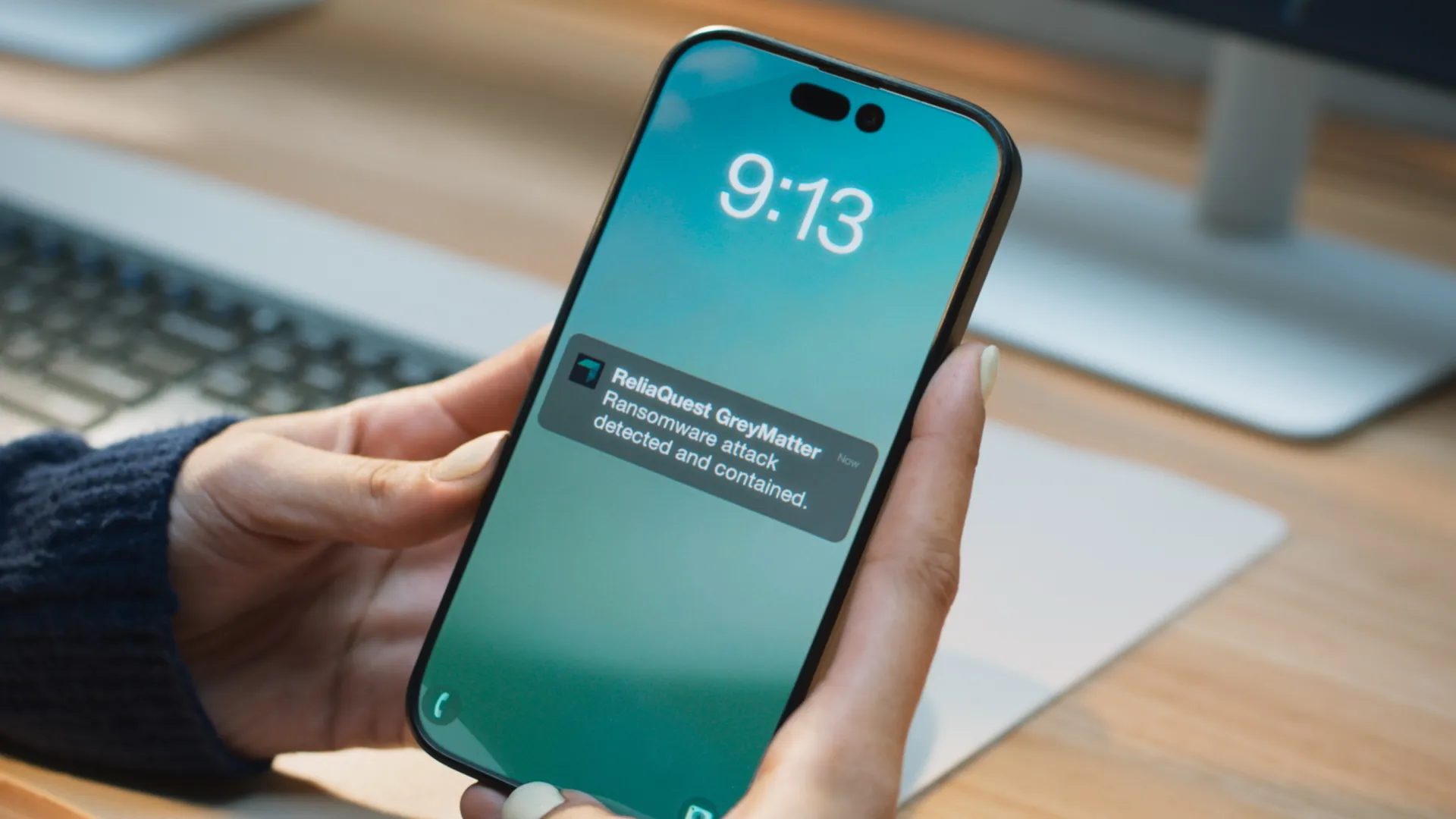 Push notifications to a phone from ReliaQuest.